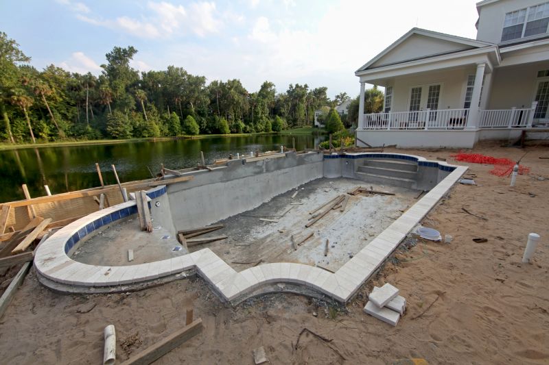 Poolside Concrete Construction